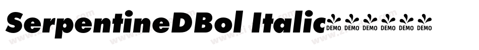 SerpentineDBol Italic字体转换